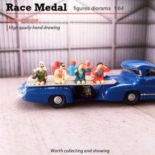 Load image into Gallery viewer, Miniature Female Car Driver Woman People Figure 1:64 Model Sand Table Building Street Landscape Accessories Diorama Supplies