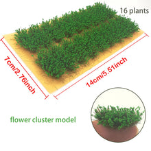 Load image into Gallery viewer, 16 pcs Miniature Flower Cluster Grass Models DIY Sand Table Dollhouse Accessories Fairy Garden Landscape Terrarium Diorama Craft Supplies