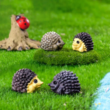 Load image into Gallery viewer, 5/10 pcs Miniature Tiny Hedgehog Figure Model DIY Scenery Dollhouse Landscape Fairy Garden Accessories Terrarium Diorama Craft Supplies