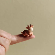 Load image into Gallery viewer, 10pcs Mini Deer Figurines for Fairy Garden, Terrarium, Dollhouse, Bonsai, DIY Crafts, Moss Landscape, Miniature Animal Model, Decor Supplies