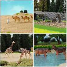 Load image into Gallery viewer, 24 pcs Miniature Different Wild Animal 1:87 Figures HO Scale Models Toys Landscape Garden Scenery Layout Scene Accessories Diorama Supplies
