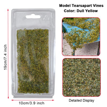 Load image into Gallery viewer, Miniature Jungle Vines for Dioramas, Tear Apart Scenery Foliage, Model Railroad Landscape Material