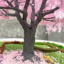 Load image into Gallery viewer, 10/15/25cm Miniature Cherry Blossom Tree Model G Scale Train Railway Accessories Fairy Garden Landscape Terrarium Diorama Craft Supplies