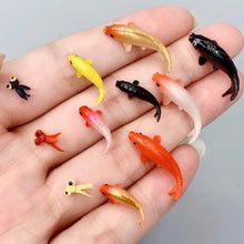 Load image into Gallery viewer, 5 pcs Miniature Tiny Carp Fish Figure Model DIY Scenery Dollhouse Landscape Fairy Garden Accessories Terrarium Diorama Craft Supplies