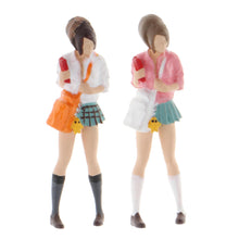 Load image into Gallery viewer, Miniature Mini Skirt Girls People Figure 1:64 Model Sand Table Scenery Building Street Landscape Accessories Toys Diorama Supplies