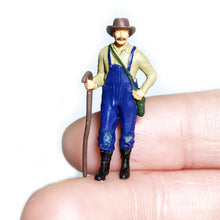 Load image into Gallery viewer, 8pcs Miniature Farm Animals – Shepherd, Sheep & Dog Figures 1/64 1/87 Scale for Dioramas, Train Layouts and Garden Scenery