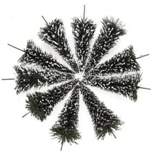 Load image into Gallery viewer, 10 pcs 6/8cm Miniature Snow Cedar Tree Models 1:100 Train Railway Accessories Forest Fairy Garden Landscape Terrarium Diorama Craft Supplies