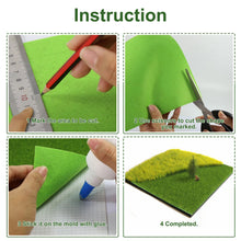 Load image into Gallery viewer, 20cm Miniature Square Grass Lawn Mat Model 3/5/8mm Thick Railway Layout Accessories DIY Landscape Dollhouse Terrarium Diorama Craft Supplies