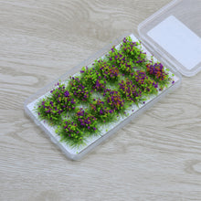 Load image into Gallery viewer, 14 pcs Self-Adhesive Miniature Flower Grass Tufts Models Railway Accessories Forest Fairy Garden Landscape Terrarium Diorama Craft Supplies