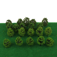 Load image into Gallery viewer, 160 pcs Miniature Tree Models 1:250 Z Scale Train Railway Accessories Forest Fairy Garden Landscape Terrarium Diorama Craft Supplies