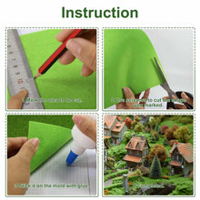 Load image into Gallery viewer, Miniature Grass Mat 41x99cm for Diorama & Model Railway, Artificial Turf Sheet, Dollhouse Landscape