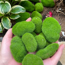 Load image into Gallery viewer, 5/10/20 pcs Miniature Green Moss Rock Stone Model Pot Decoration DIY Landscape Dollhouse Fairy Garden Terrarium Diorama Craft Supplies