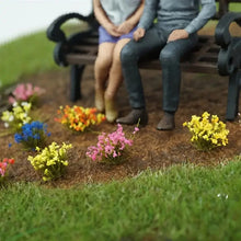 Load image into Gallery viewer, 104 pcs Miniature Flower Cluster Grass Models DIY Sand Table Dollhouse Accessories Fairy Garden Landscape Terrarium Diorama Craft Supplies