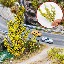 Load image into Gallery viewer, Miniature Model Bushes for HO N Scale Diorama, Colorful Shrub Scenery, Railway Landscape Plants