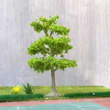Load image into Gallery viewer, 10/15/22/28cm Miniature Bright Green Wire Trunk Tree Model Train Railway Accessories Fairy Garden Landscape Terrarium Diorama Craft Supplies