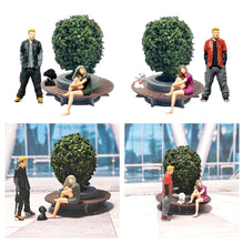 Load image into Gallery viewer, Miniature Street Garden Park Man Woman People Figure Set 1:64 Model Sand Table Scenery Building Landscape Accessories Toys Diorama Supplies