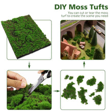 Load image into Gallery viewer, Miniature Moss Grass Mat 20x28cm for Diorama Railway Layout Landscape DIY Model Scenery