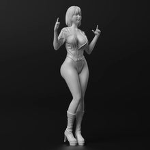 Load image into Gallery viewer, WRC Racing Girl Unpainted Resin Figure 1/35 1/24 1/12 Scale Unassembled Model