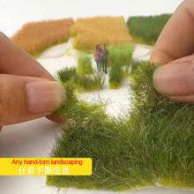 Load image into Gallery viewer, 12/16mm Miniature Grass Tufts, Tearable Weed Clusters for Diorama Scenery, Model Railway Layout, Wargaming Terrain, Landscape Craft Supplies