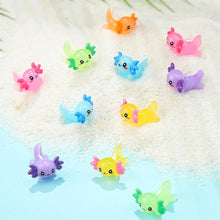 Load image into Gallery viewer, 5/10 pcs Mixed Miniature Cartoon Axolotl Figure Model DIY Dollhouse Landscape Fairy Garden Accessories Terrarium Diorama Craft Supplies