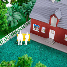 Load image into Gallery viewer, 50 pcs Miniature Sitting Seated Passenger People 1:50 Unpainted Figure O Scale Model Railway Scenery Layout Accessories Diorama Supplies