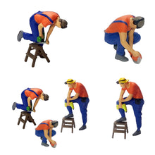 Load image into Gallery viewer, Miniature Repair Worker People Figure 1:87 Model Sand Table Scenery Building Landscape Accessories Toys Diorama Supplies
