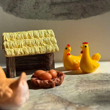 Load image into Gallery viewer, 10pcs Mini Chick Family Resin Figurines, Cute Farm Animal Miniatures for Fairy Garden, Dollhouse, Terrarium, Bonsai, DIY Crafts & Décor