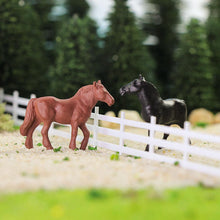 Load image into Gallery viewer, 40pcs Miniature Horses Farm Animal Figures HO Scale 1:87 for Model Railroad Scenery