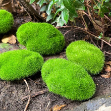 Load image into Gallery viewer, 5/10/20 pcs Miniature Green Moss Rock Stone Model Pot Decoration DIY Landscape Dollhouse Fairy Garden Terrarium Diorama Craft Supplies