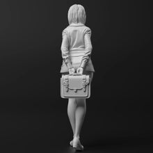 Load image into Gallery viewer, Office Lady Resin Figure – Unpainted Model Kit 1/35 1/24 1/12 Scale – DIY Craft Supply
