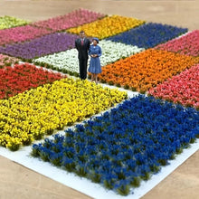 Load image into Gallery viewer, 104pcs Miniature Flower Grass Tufts Model Plants for Diorama Scenery Dollhouse Landscape Craft Supplies
