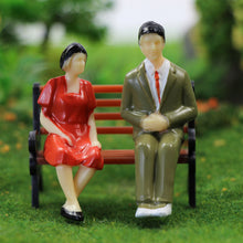 Load image into Gallery viewer, 24pcs Miniature Seated People 1:30 G Scale Model Railway Figures Diorama Layout Supplies