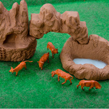 Load image into Gallery viewer, 6 pcs Miniature Cattle Cow Farm Animal Figure Painted Unpainted Model Garden Landscape Scenery Layout Accessories Diorama Supplies