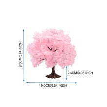 Load image into Gallery viewer, Miniature Cherry Blossom Wire Tree 9.5cm - 18.5cm Model Plant for DIY Sand Table, Diorama, Train Layout, Dollhouse Garden, or Craft Supply