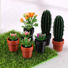 Load image into Gallery viewer, 5pcs Mini Dollhouse Potted Plants 1:12 Scale for Dollhouse Furniture, DIY Decoration, Christmas Gift, Fairy Garden, Diorama Accessories
