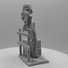 Load image into Gallery viewer, Cowgirl Resin Figure – Unpainted 1/24 Scale Model Kit – DIY Craft Supply