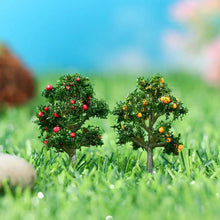 Load image into Gallery viewer, 5 pcs 4cm Miniature Flower Tree Model Train Railway Accessories Fairy Garden Landscape Terrarium Diorama Craft Supplies