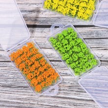 Load image into Gallery viewer, 28pcs/box Miniature Wild Flower Cluster Grass Tufts Models Sand Table Dollhouse Fairy Garden Landscape Terrarium Diorama Craft Supplies