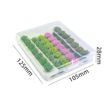 Load image into Gallery viewer, 49pcs Mixed Color Grass Tufts 8mm Diorama Scenery Model Railway Terrain Miniature Landscape Supplies
