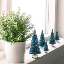 Load image into Gallery viewer, 50 pcs Mixed Miniature Snowy Green Christmas Tree Models Railway Accessories Forest Fairy Garden Landscape Terrarium Diorama Craft Supplies