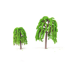 Load image into Gallery viewer, 25 pcs 5.5cm Miniature Willow Tree Models Train Railway Accessories Forest Fairy Garden Landscape Terrarium Diorama Craft Supplies