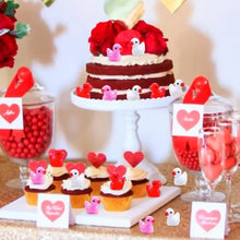Load image into Gallery viewer, 50/100 pcs Miniature Resin Valentine's Day Little Duck Models DIY Scenery Dollhouse Landscape Fairy Garden Terrarium Diorama Craft Supplies