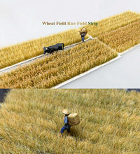 Load image into Gallery viewer, Miniature Rice Field Grass Model HO Scale 1:87 Train Railway Accessories DIY Scenery Landscape Terrarium Diorama Craft Supplies