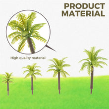 Load image into Gallery viewer, 20 pcs 3-7cm Mixed Miniature Coconut Palm Tree Models Train Railway Accessories Fairy Garden Landscape Terrarium Diorama Craft Supplies