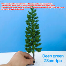 Load image into Gallery viewer, Miniature Pine Tree Model Wire Trunk 10-28cm for Diorama, Railway Scenery, Landscape Layout