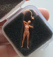 Load image into Gallery viewer, Bikini Girl Taking Shower Miniature Unpainted Figure 1/64 1/50 1/43 1/35 1/24 1/18 Scale Model Scene Layout Accessories Diorama Supplies