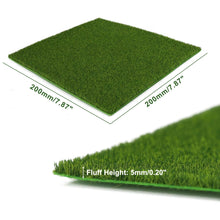 Load image into Gallery viewer, 20cm Miniature Square Grass Lawn Mat Model 3/5/8mm Thick Railway Layout Accessories DIY Landscape Dollhouse Terrarium Diorama Craft Supplies