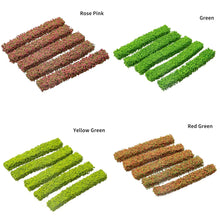 Load image into Gallery viewer, 5 pcs Miniature Shrub Strips Grass Fence Models DIY Sand Table Building Layout Dollhouse Garden Landscape Terrarium Diorama Craft Supplies