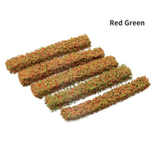 Load image into Gallery viewer, 5 pcs Miniature Shrub Strips Grass Fence Models DIY Sand Table Building Layout Dollhouse Garden Landscape Terrarium Diorama Craft Supplies