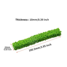 Load image into Gallery viewer, 5 pcs Miniature Shrub Strips Grass Fence Models DIY Sand Table Building Layout Dollhouse Garden Landscape Terrarium Diorama Craft Supplies